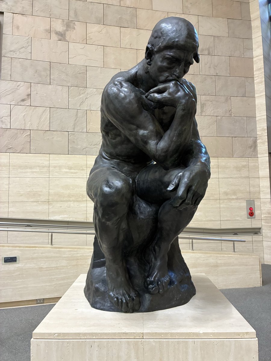 Stargate_2050's tweet photo. "Pref. Shizuoka Art Museum" 静岡県立美術館
A replica of Rodin's "The Thinker" is on permanent display. https://t.co/RbmeyjOWyM