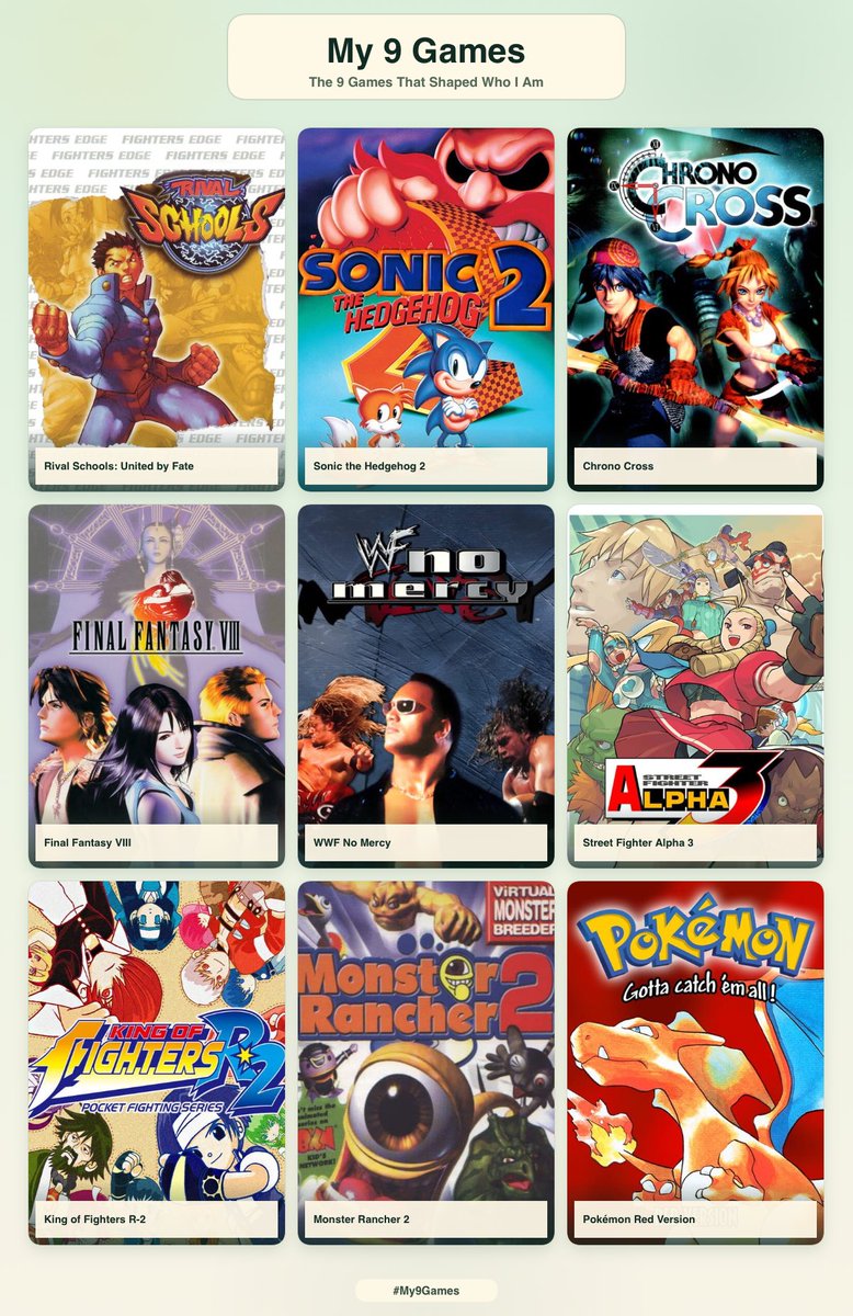 shadow_r00t's tweet photo. Okay yes I know I’m aging myself like crazy, but when I truly think of the games that shaped my life as a gamer — these are the ones that truly shaped my childhood DRAMATICALLY!!! #My9Games https://t.co/TJMpIjOnot