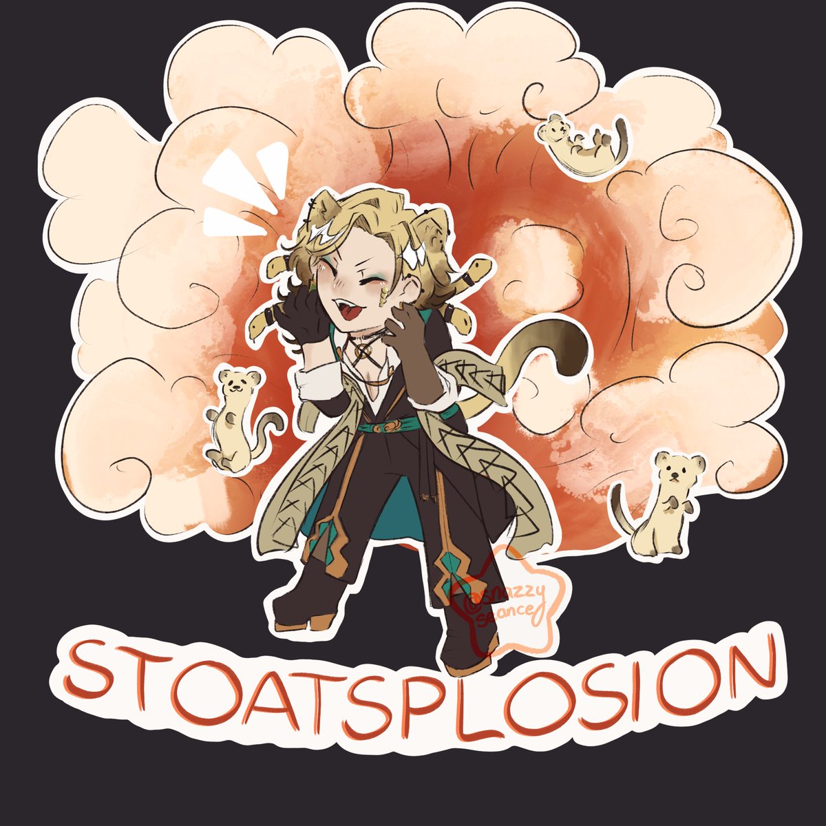 snazzyseance's tweet photo. I said I would draw it and so I did!
STOATSPLOSION!!
#Aurtistry https://t.co/wXlhbEYzdz