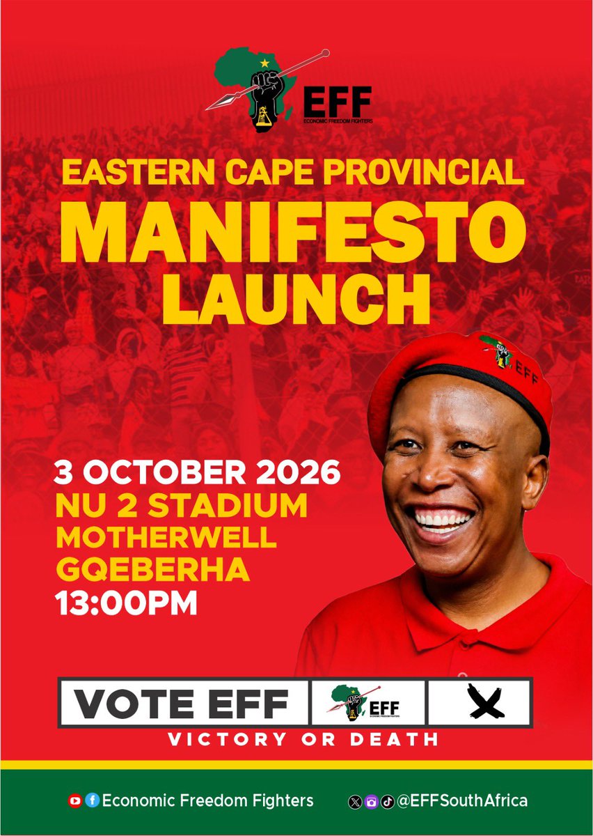 EFFSouthAfrica tweet picture