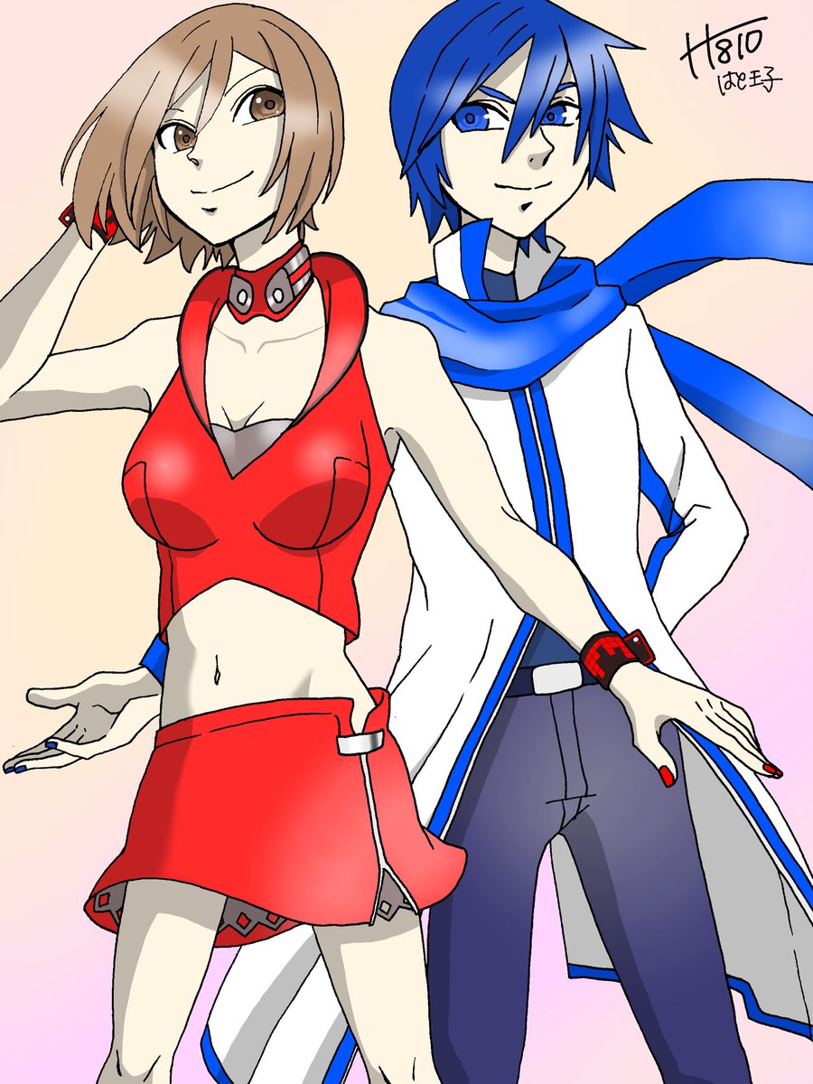 chun_poppo's tweet photo. 初めてのMEIKOさんとKAITOくん
#MEIKO #KAITO https://t.co/trCL7cJjzp