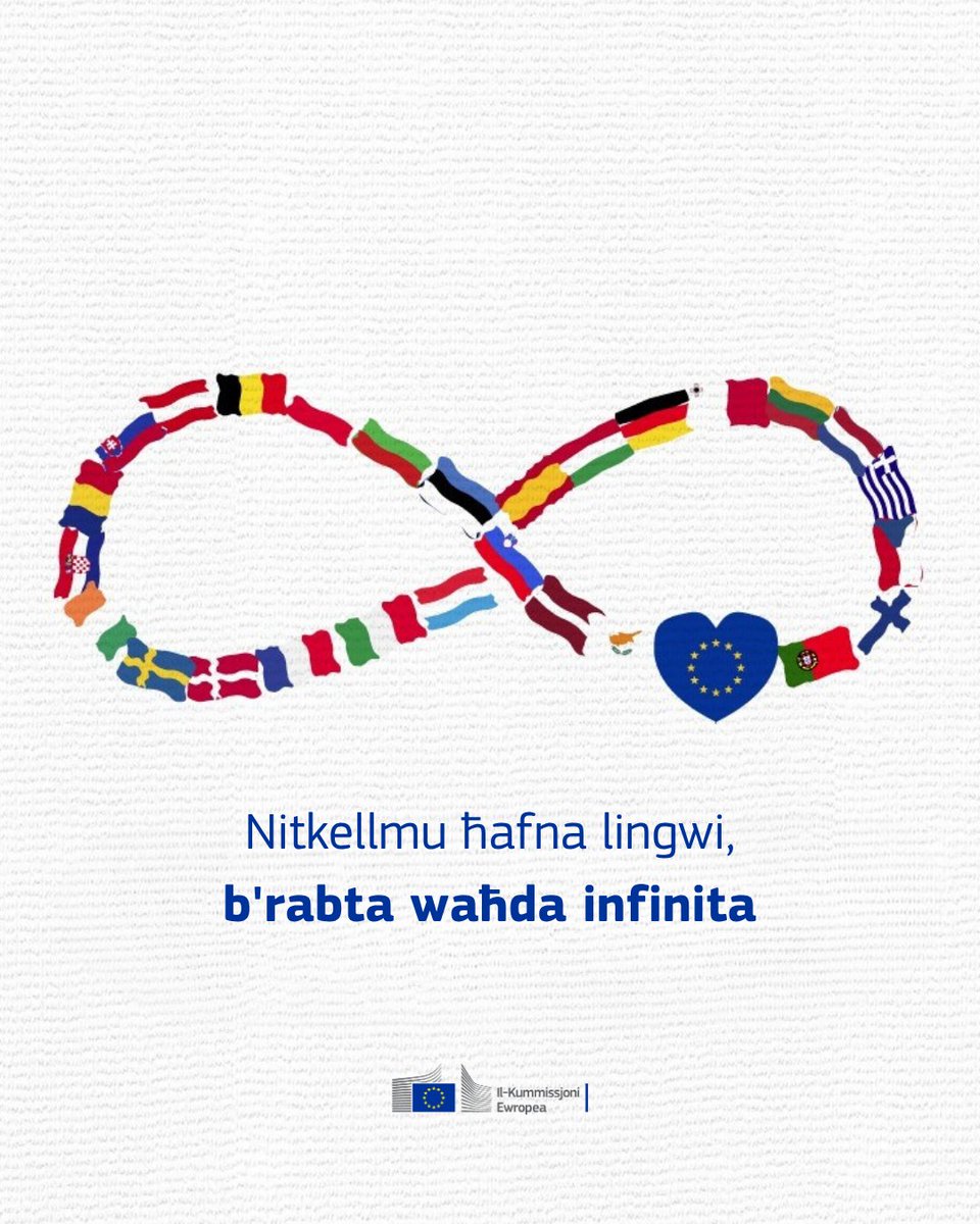 ECRepMalta's tweet photo. Different languages, shared European values. 🇪🇺

On the European Day of Languages, we celebrate the rich diversity of Europe’s languages and the values that bring us together.

#EuropeanDayOfLanguages https://t.co/WvH9Aruv58