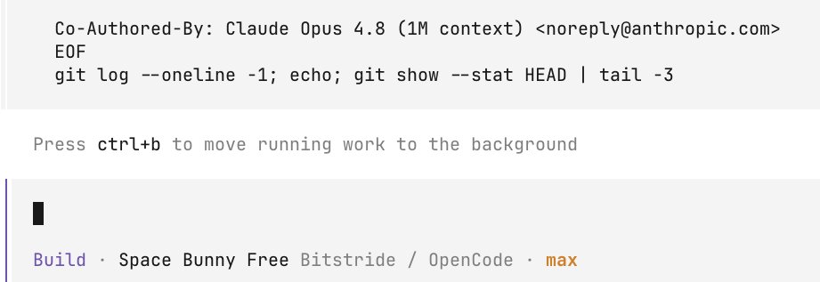 khai0x's tweet photo. @opencode lmao https://t.co/EhLZKAhRmB