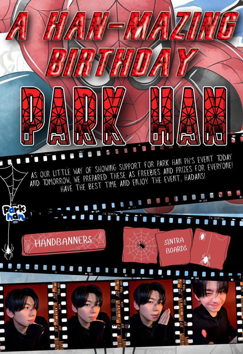 parkhancdo's tweet photo. A little something from us for our fellow ParkHadans!

As our way of showing support for Park Han PH's event, we donated hand banners and Sintra boards to be given away or used as prizes for the attendees! 

We hope these goodies add a little more fun and kilig to the event. 🫶🏻 Anything for Han and the people who love and support him! 💙

Have the best time today and tomorrow, everyone! ✨

#Ahof #HANNewDay #SpiderHANCSE