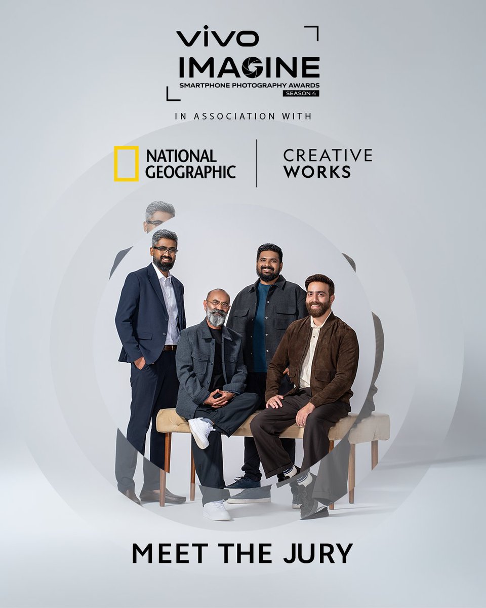NatGeoIndia's tweet photo. Introducing the photographers and visual storytellers who’ll be judging the vivo Imagine Smartphone Photography Awards Season 4.
Now you know who’s looking. Let’s see what catches their eye.
#SponsorContent produced by National Geographic CreativeWorks. https://t.co/QGWSYbLGmZ
