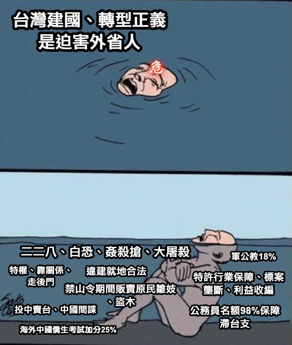 Marketfoer's tweet photo. 對於「不義族群🇹🇼」責任咎責的事
台灣的人情味不是中國教育教出來的
是日治時期的精神遺產
受純中華教育長大的一代就不必再講人情味、聽心情小故事
大家依國際法案例辦事互不相欠
10%不義族群🤏現在最難接受就是觀感變差：外國非法難民、仗擁軍武壓榨掠奪台灣、毀日治社會法治公平性、煽動台灣族群對立 https://t.co/HWOYN2NpyG