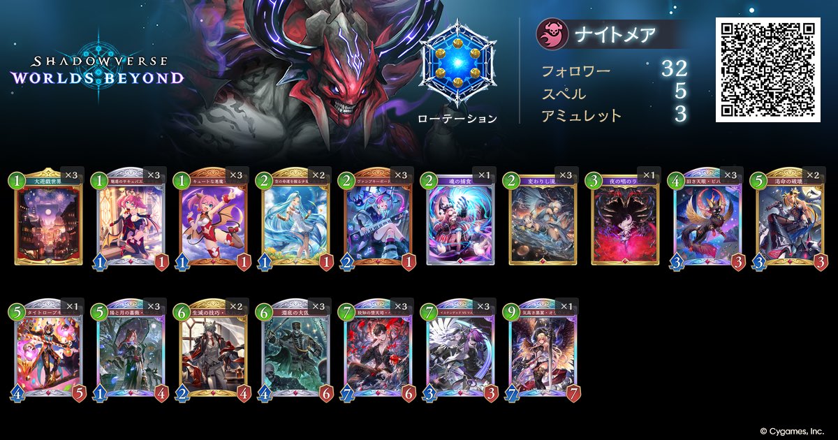 mechanical5601's tweet photo. そこそこ戦えるベリアルが出来上がった

Shadowverse: Worlds Beyond
ナイトメアデッキ
https://t.co/LmApWwW6Ru
#シャドバWB #デッキポータル https://t.co/Qwh622lDK0