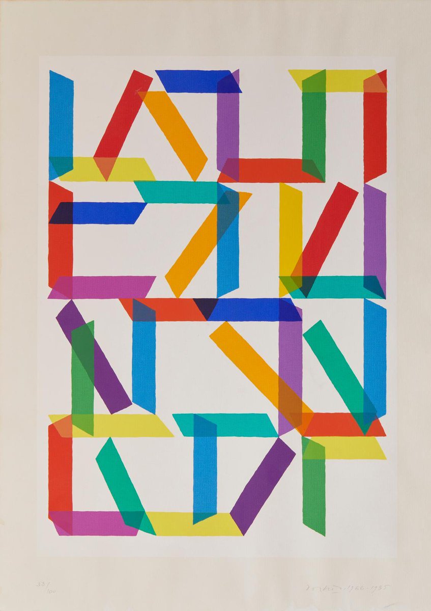 MeditateColor's tweet photo. Piero Dorazio, Untitled. 1966. https://t.co/xin2RKg36N