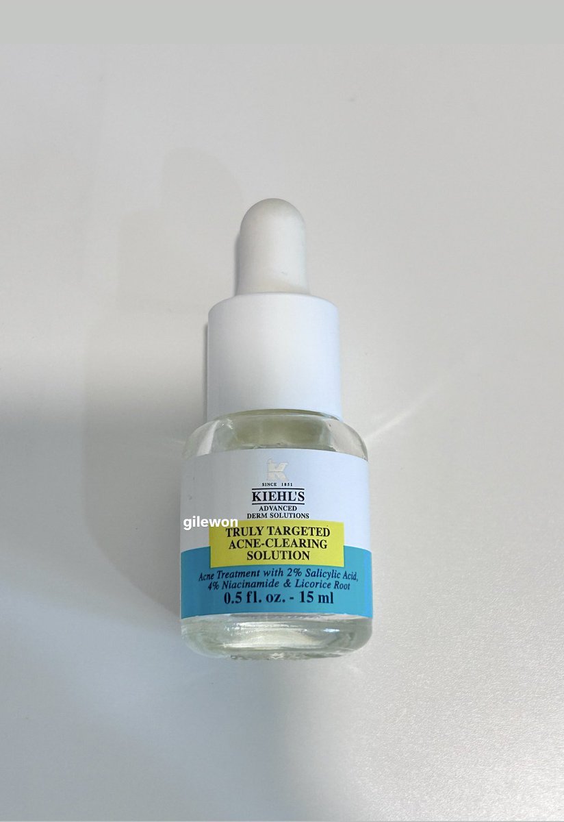 gilewon's tweet photo. ส่งต่อ Kiehl's Truly Targeted Blemish-Clearing Solution 15ml เซรั่มแต้มสิว
200฿รส 50% (from 1000) https://t.co/S08M03xyr7