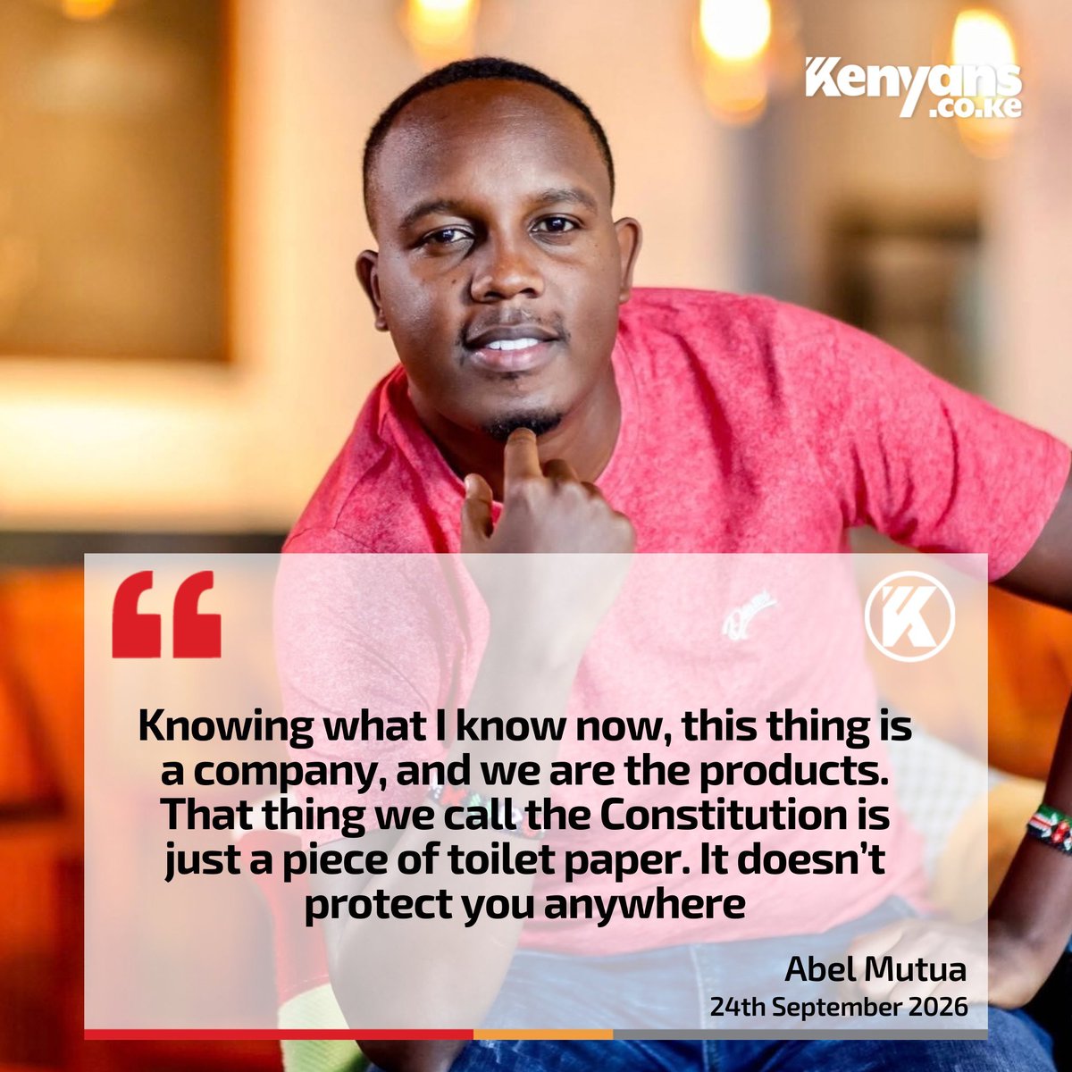 Harrkejdj's tweet photo. Even the non tissue community respects this constitution then Kuna Abel mutua who's calling it a tissue paper. Ni sawa tu. https://t.co/VP0yxBtNQl