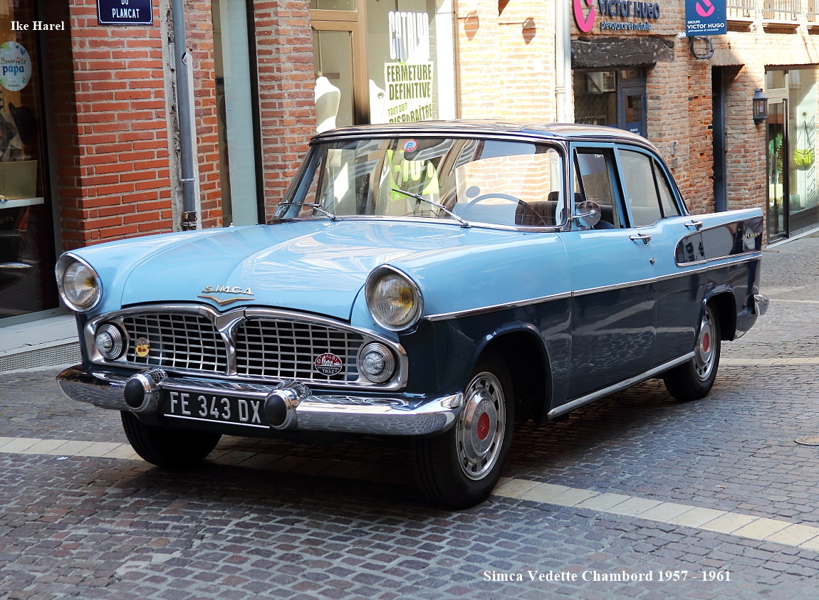 IkeHarel's tweet photo. While strolling through old town Albi, #France on 17/06/2023, spotted those oldies:
Left picture: Simca Vedette Chambord, mostly built between 1957 - 1961.
Right picture: 1933 Citroen Rosalie (later saw near-by another one alike).
📷Canon 60D, EF28-135
#Vehicles #photography https://t.co/vGrfAu8dEf