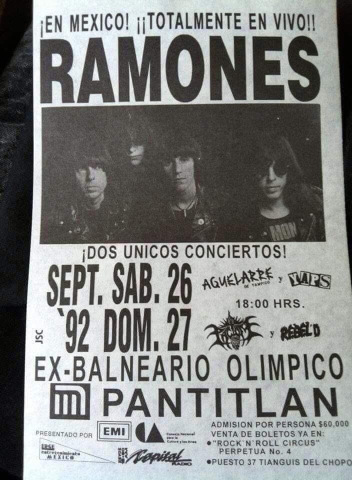 multiforoalicio's tweet photo. RAMONES 
En México 
34 años
Ex-Balneario Olímpico
Pantitlán.
Hey Ho, Lets Go
Hey Ho, Lets Go
Hey Ho, Lets Go
Hey Ho, Lets Go https://t.co/pP8zBaTGzd