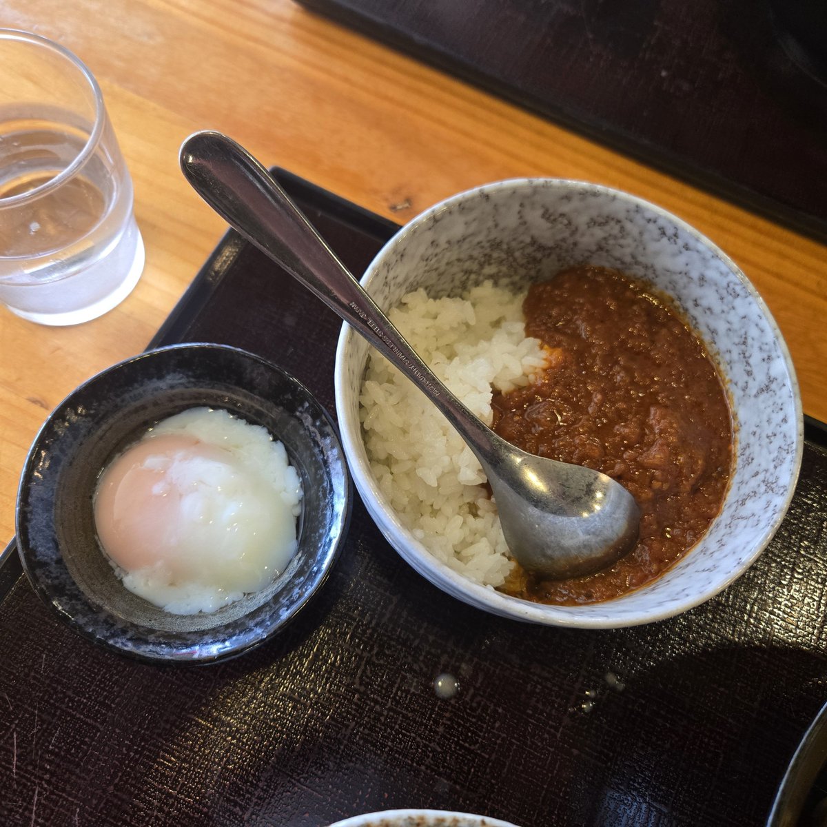one0969tk1's tweet photo. ラーメン月輪　つけ麺プレミアム　スパイスカレー　温玉TP
お久しぶりの月輪
麺もカレーも最高でした https://t.co/Ey7y4t5im1