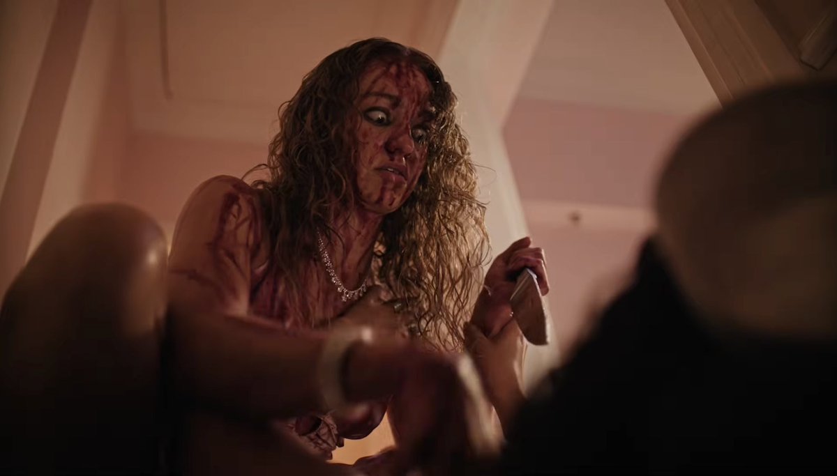 flyinalienqueen's tweet photo. This week’s triple feature is #TheLastKiss, the premiere of #BloodyTennis on @Shudder, and #Buzzkill! https://t.co/UDJ8Jdd8sg