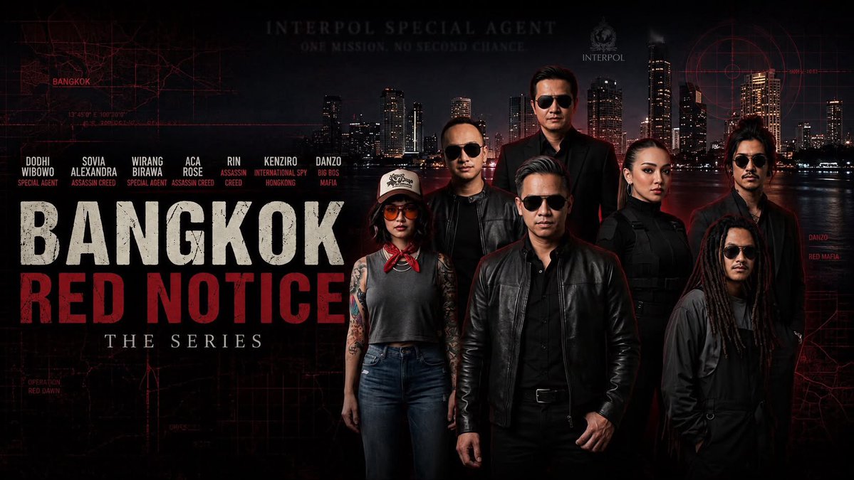 Demapurwat0's tweet photo. Terobosan baru untuk dunia perfilman Indonesia 🥳 Wirang Birawa berani banget masuk ke dunia film AI. Hasilnya ternyata keren! #BangkokRedNotice https://t.co/m4vcwDlV0k