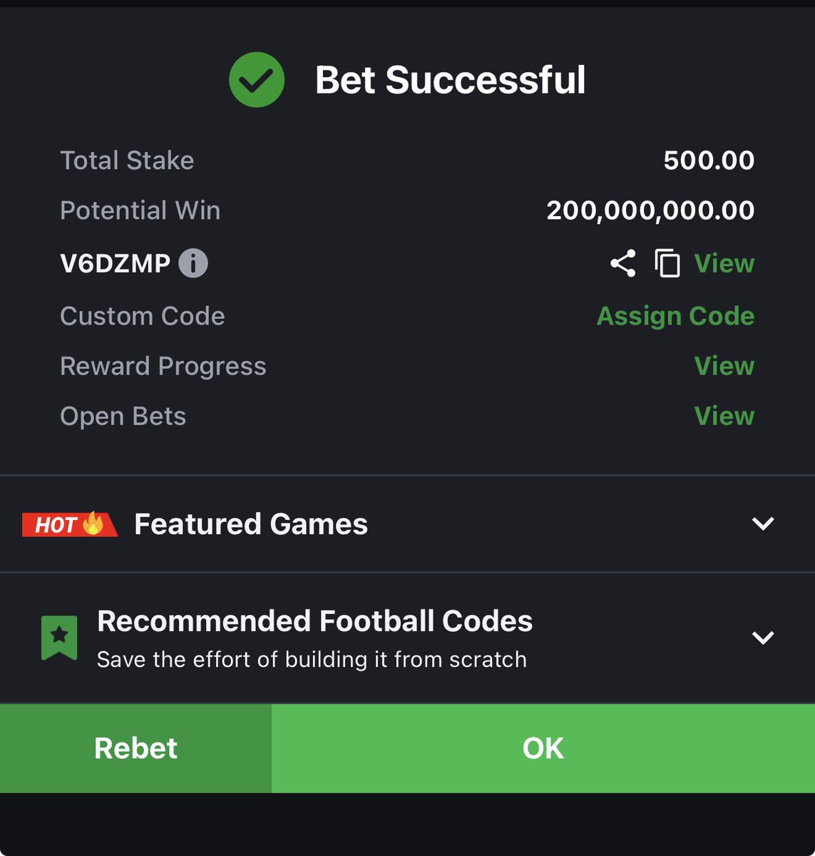 Cyberjoe19's tweet photo. 40 GAMES ONLY!!! (Early KO)

CODE: V6DZMP

RTA!!!
Tag your favorite punters for ✍️ https://t.co/GQSERIEazI