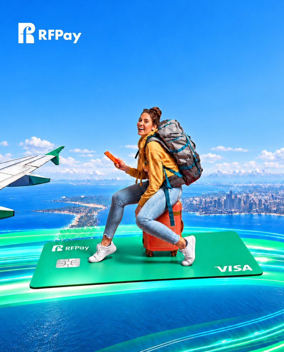 RFPay_Global's tweet photo. Your journey shouldn’t stop at borders. Neither should your payments.

The RFPay Card connects digital assets to real-world spending across Visa’s global network—wherever you go.

🌐 https://t.co/WAIIzoXZaU | @RFPayOfficial
#RFPay #Web3Payments #CryptoCard https://t.co/UJIByGpf3g