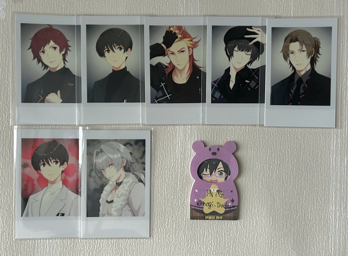 negi_tradeyo's tweet photo. 【交換】アイドルマスター SideM FiFS展 インスタントフォト風カード N ノーマル
 　
譲
表情: 誠司 翔真 朱雀 アスラン 志狼 タケル クリス
Black: 輝 旬 朱雀 荘一郎 次郎
White: 旬 漣
　
求
衣装展ブロマイド: 四季
表情: 冬馬(身内分)
 　
検索からでもお気軽にお声掛けください！ https://t.co/uB0BCq5PVA