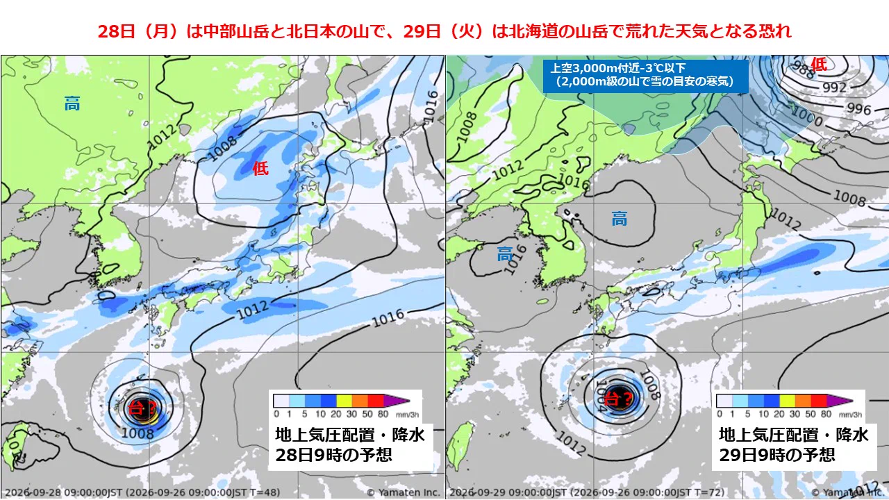 山 天気 予報