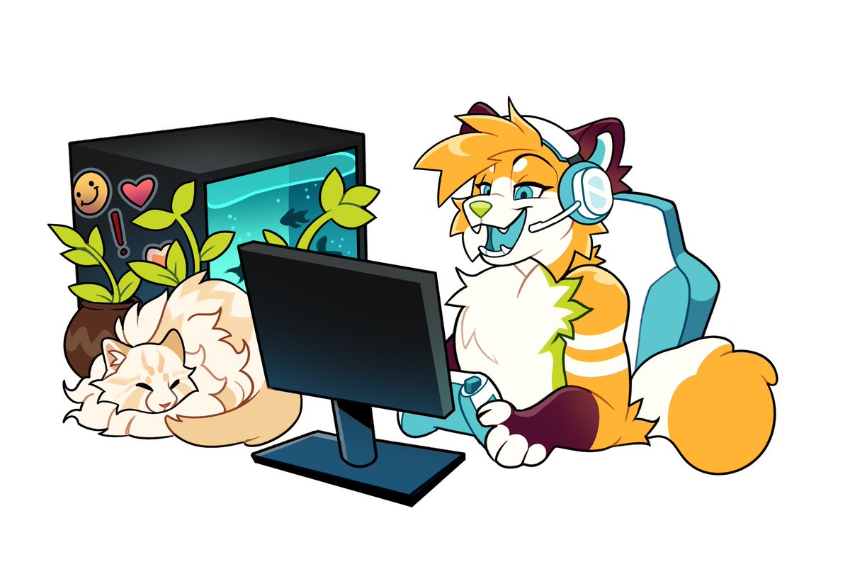 NeonMawz's tweet photo. More finished computer ychs! Going to reopen soon! https://t.co/3PTcaOmfYw