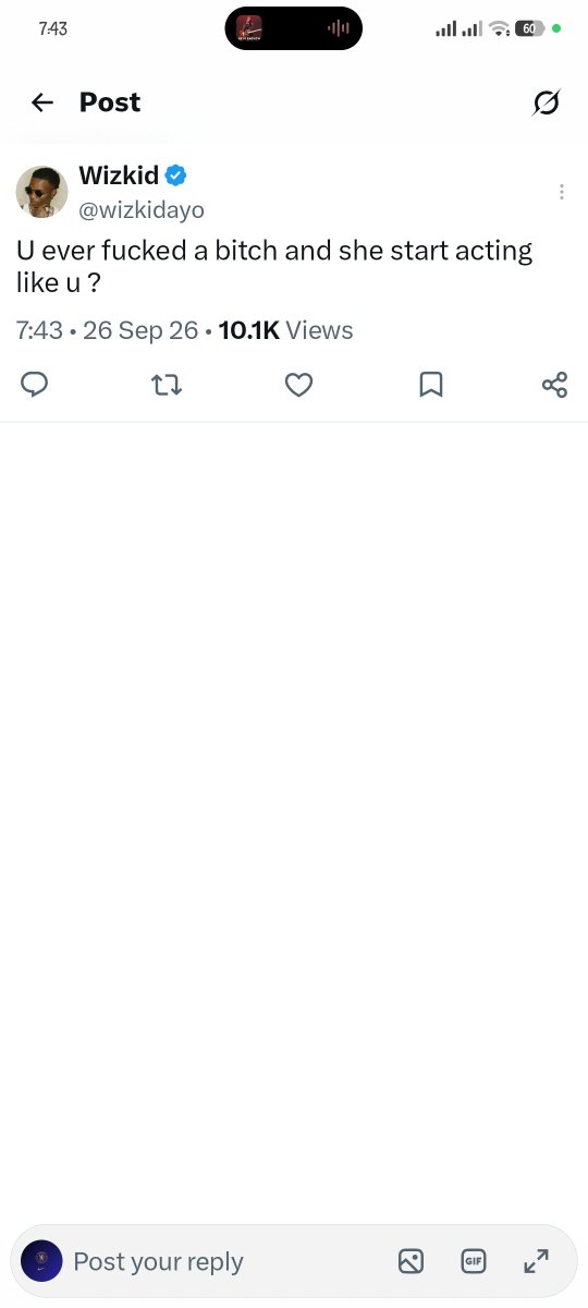 Boymiiles's tweet photo. @wizkidayo First to see this post🤷
I too love this Man https://t.co/ngO8UXrO0R