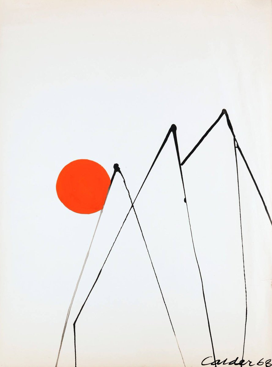 MeditateColor's tweet photo. Alexander Calder, Untitled, 1968. https://t.co/soaKY2BkT0