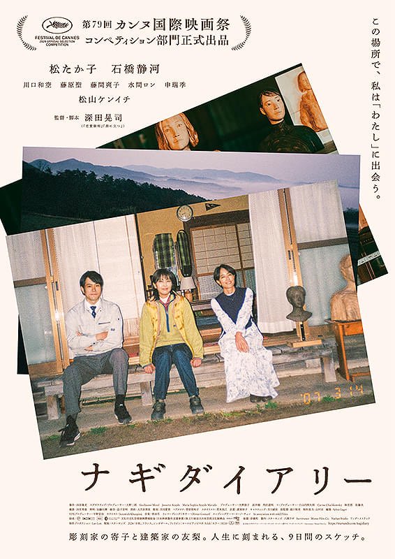 sebone_returns's tweet photo. 『ナギダイアリー』
これはちょっと凄いかも。かなり好き、いや、めっちゃ好き。わかりやすくテーマが整理されているタイプの映画じゃないけど、作り手が感じてる事や想いが不規則に、それでいて美しくコラージュされていて、深田晃司監督の現在地をぼんやりと映し出しているかのよう（ベースとされた平田オリザ氏の戯曲の事を知らないので、その関係性についてはわからないけど）

芸術映画で地方映画で女優映画。芸術に生きる二人だからこその感性や考え方、この土地に暮らす者だからこそ抱く思いや苦悩や優しさ。それを嫌味なく自然に体現していく松たか子と石橋静河

深田晃司監督作品の中では一番好きかも。偉そうな言い方になってしまうかもしれないけど、次のステージに入ったのかもしれないと思った。格の違いすら感じましたね ☆4.2
#背骨映画