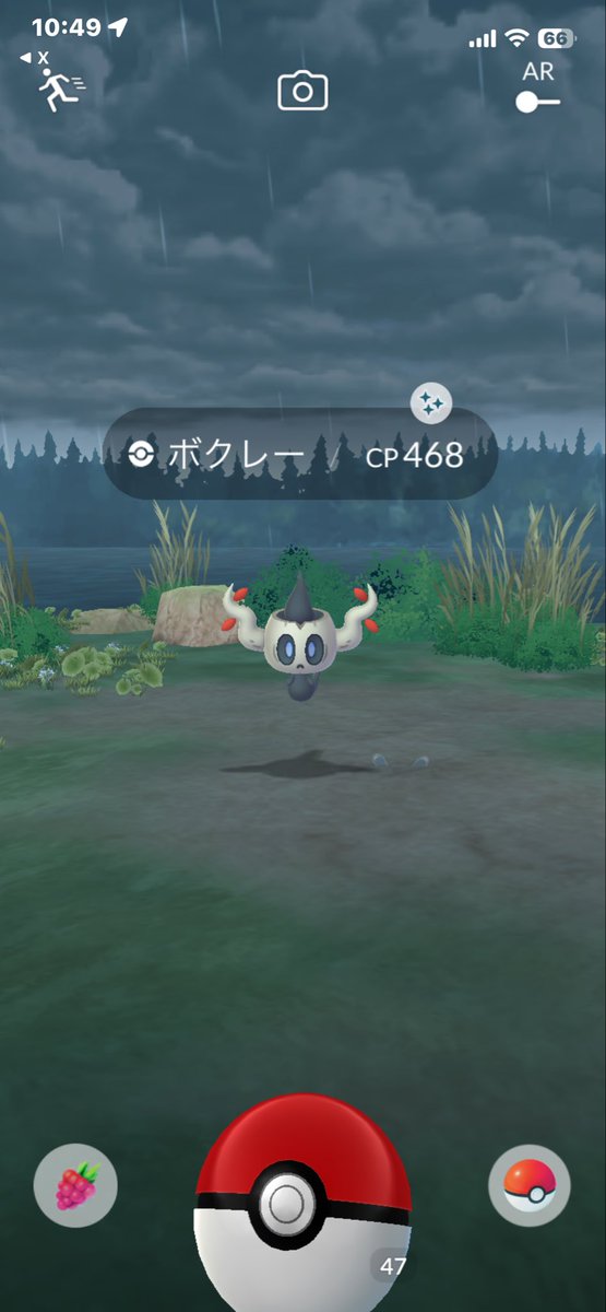 masa11261223's tweet photo. リワードから初めて色違い！これは珍しいのか？！

#ポケモンGO初心者 https://t.co/ugZwrfQCn6