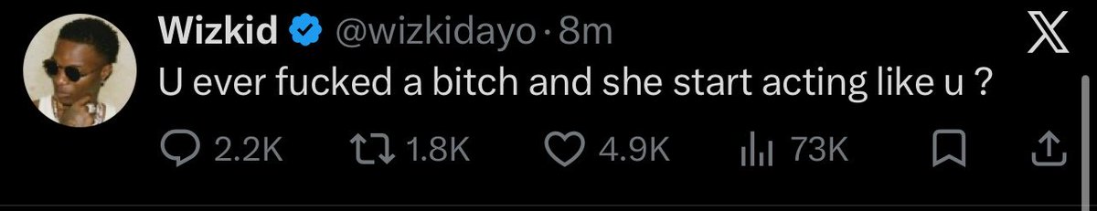 twenty4thgod's tweet photo. why'd you delete this tweet @wizkidayo 

is it Jada you're trying to shade https://t.co/RPyuF28OHh