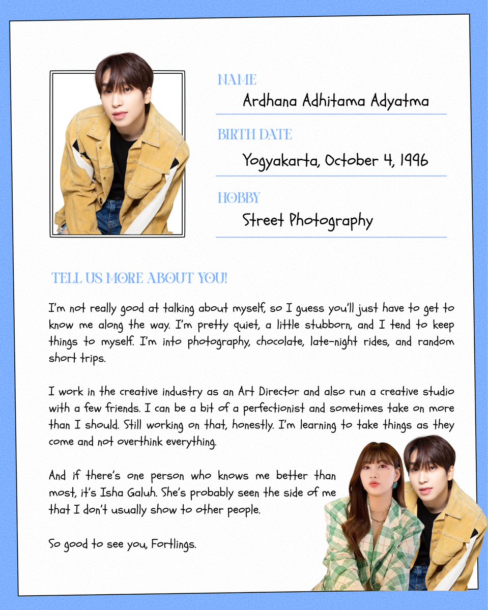 ardhanatma's tweet photo. @thefortie Ardhana Adhitama Adyatma. https://t.co/KKDnjD9cbL