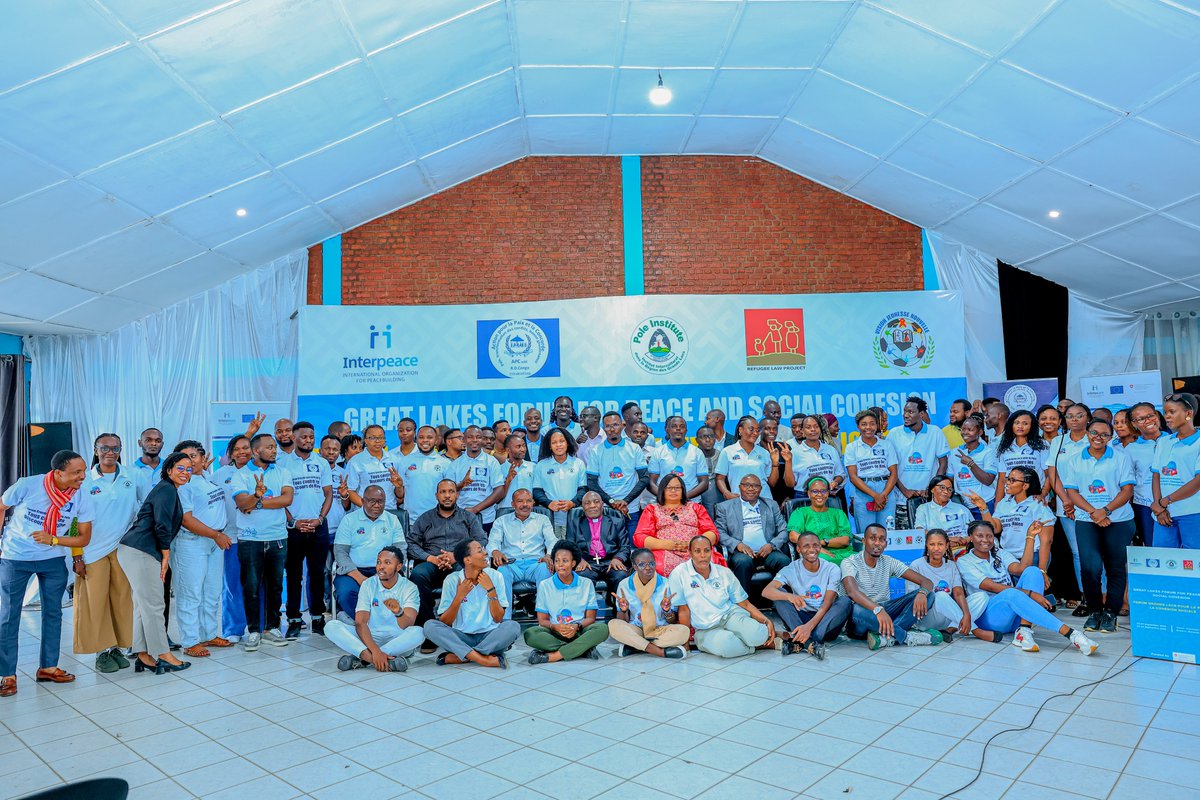 refugeelawproj's tweet photo. After two days of engaging in an Inter-generational and Inter-cultural dialogue on misinformation and hate speech, its causes and effects, we concluded the Great Lakes Forum for Peace and Social Cohesion that took place in Rwanda. 

This conference convened about 125 Peace Fellows, mentors, religious and cultural representatives from Congo (Goma and Bukavu), Uganda and Rwanda, hosted by @visionjeunesse2 in Gisenyi. 

Panel discussions on; What commitments can young Peace Fellows and cultures make towards contributing to the fight against hate speech and promote peace and social cohesion, among the peoples of the Great Lakes region

The highlight for the Ugandan Peace Fellows was the visit to the Gisenyi Mass Grave Site (Commune Rouge) after the dialogue, where they commemorated the Rwandan Genocide of 1994 that was a clear effect of misinformation and hate speech.
#peacebuilding #misinformation #socialcohesion #GreatLakesRegion #YouthforPeace #PeaceFellows

@Interpeace_Org @SwissMFA
