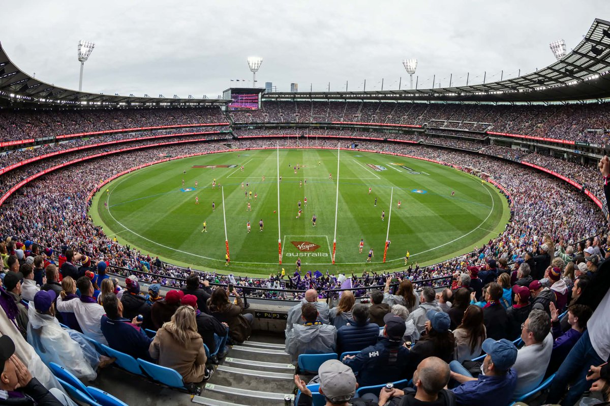 MCG's tweet photo. The 2026 AFL Grand Final attendance is 100,023 🏆 
 
 #AFLGF https://t.co/BIc4O8YJfE
