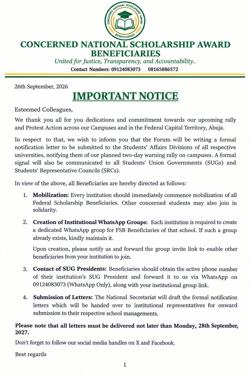 FSBeneficiaries's tweet photo. Important Notice!!!

Rally and Protest Loading...... https://t.co/QRvPO7aiQj