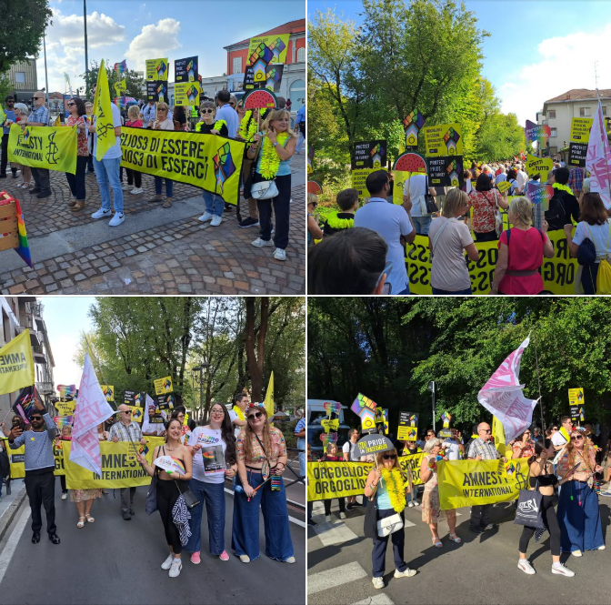 AmnestyVercelli's tweet photo. Una settimana fa: il VERCELLI PRIDE 2026
Orgoglios3 di essere - Orgoglios3 di esserci
Grazie alle persone attiviste che hanno partecipato. Un ringraziamento particolare a @AmnestyNovara  e a Carla Gottardi di @amnestytorino 

#Vercelli
@amnestyitalia https://t.co/fkuy6ZuMW5