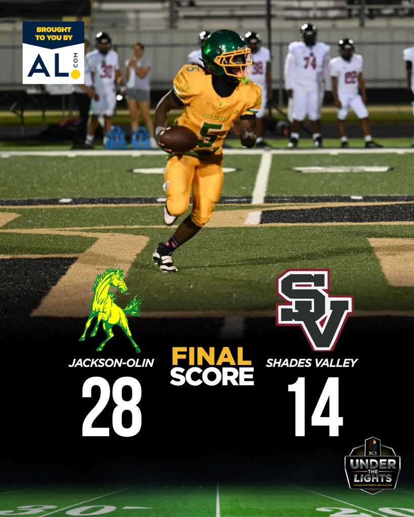 BhamCitySchools's tweet photo. FINAL FROM ENSLEY
The Mustangs gallop away from Shades Valley to seal the 28-14 victory!
Brought to you by https://t.co/Z4xWii8qtS #SuccessStartsHere #alpreps #highschoolfootball https://t.co/ba2S2Kq4B4