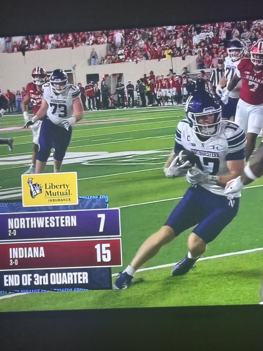 Alex__Monaco's tweet photo. Whose ready for Northwestern to win this ball game #UpsetAlert https://t.co/0yCRLJNW2U