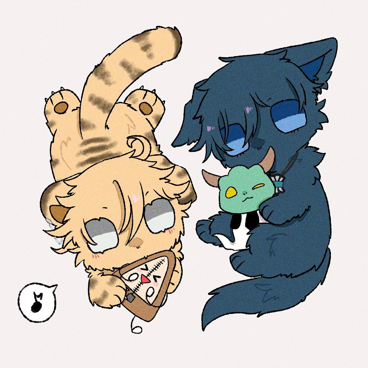 Koniro2434's tweet photo. ⚠︎擬獣化 https://t.co/V0jX64SmKG