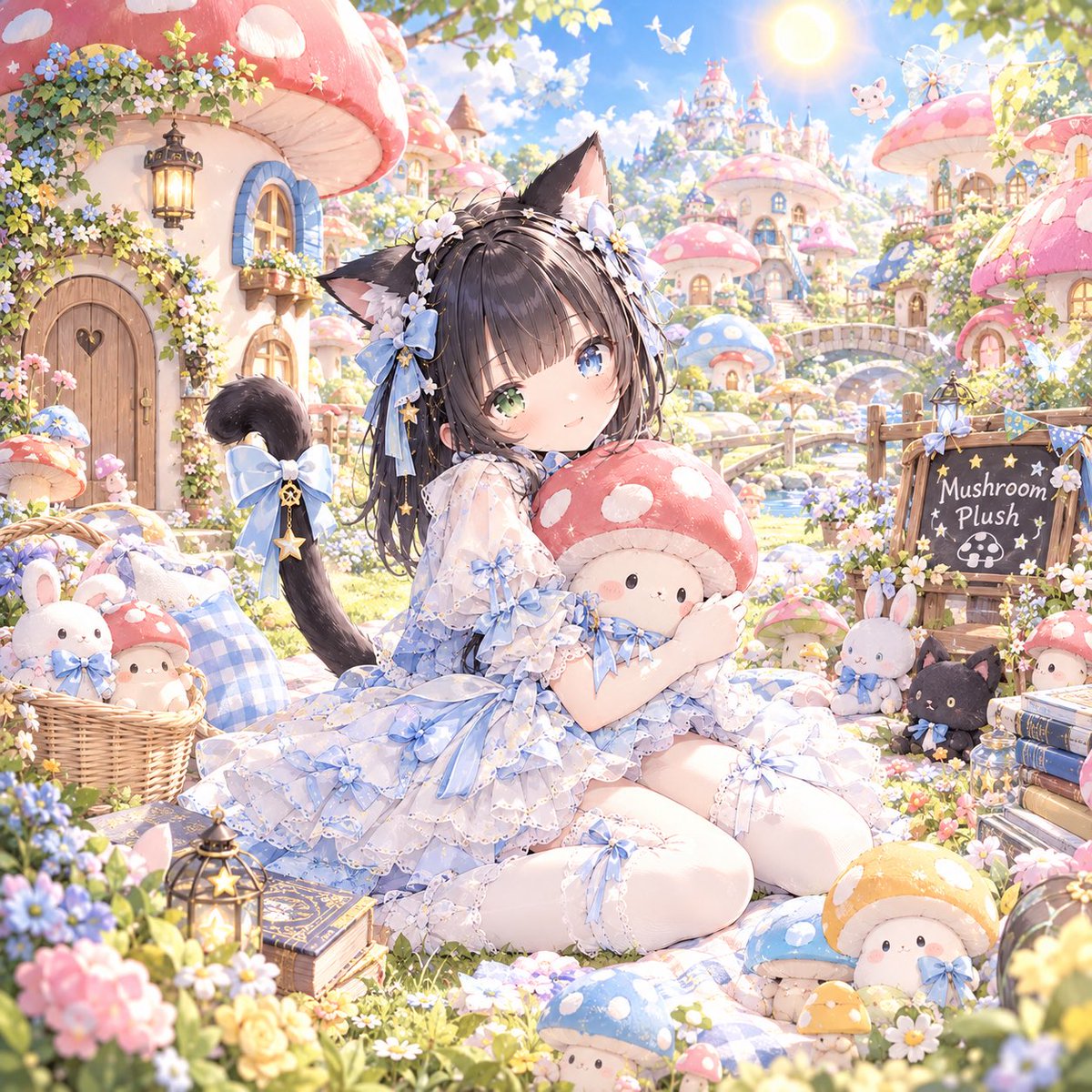 FoxCat_complex's tweet photo. キャラ生成:chatGPT無料版
#chatGPTfree #MushroomHouse
#FairytaleBlackCatGirl #oddeyes #LikeIfCute #AIArt #Fairytale_ish
#FantasyWorld #キノコの家
A cute residents of the mushroom house🍄 https://t.co/gHLxh16JkQ