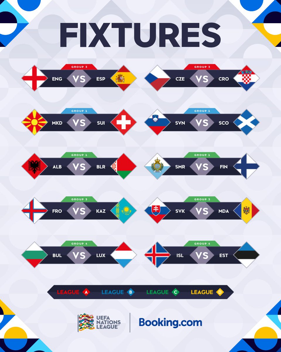 UEFAEURO's tweet photo. Finishing off Matchday 1 in style 😎

#UNLFixtures | @bookingcom https://t.co/Xk0L2wREcX