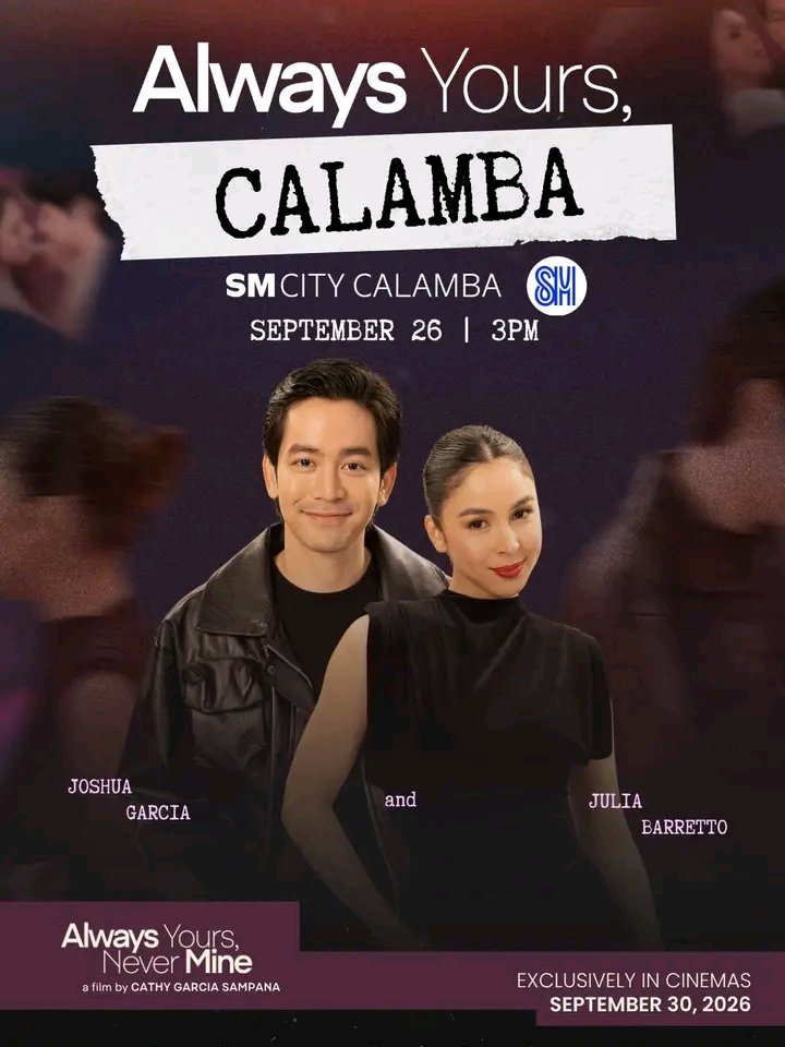 percylabradorx's tweet photo. Seeyah Later 🫶 All Cast #AlwaysYoursNeverMine #SMCalamba
Starring Main Character; @iamjoshuagarcia Julia Barretto https://t.co/q9js5mn6jW