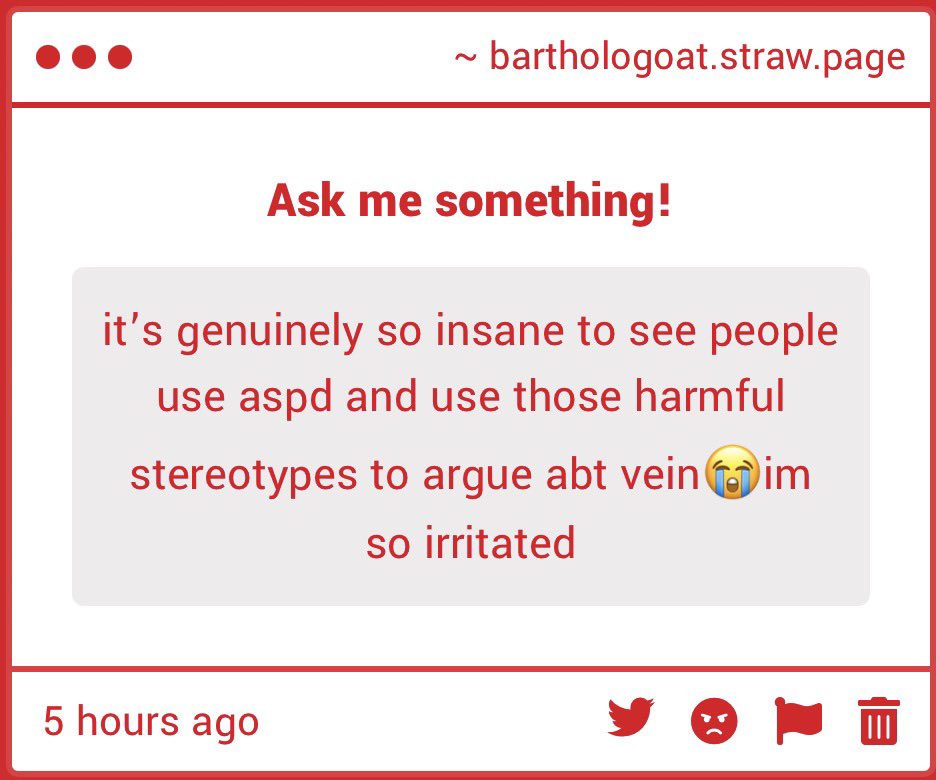 mayoiIover's tweet photo. i know :/ idek how it would occur to anyone to equate personality disorder = sociopath and not see how insanely harmful it is. if you’re not educated on a topic do NOT speak on it especially one as stigmatized as this https://t.co/oQHxJk5GJd
