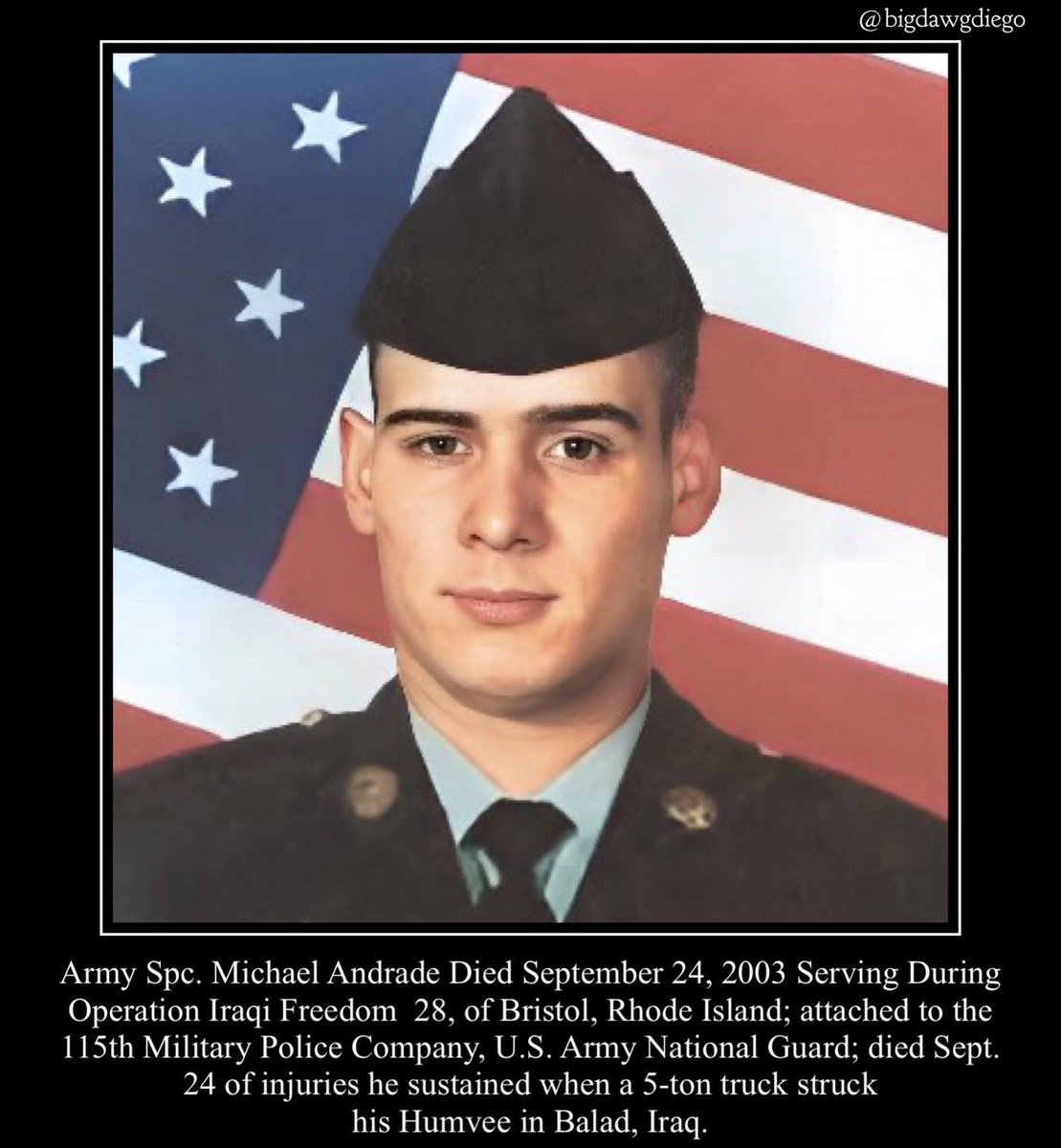 bigdawgjdub's tweet photo. "They say no man is truly Dead until he is
Forgotten, so Today I say your name so you are not."
#nooneleftbehind #rememberthefallen #warrior #usarmy #army #115thmilitarypolicecompany https://t.co/hrH28hztSo