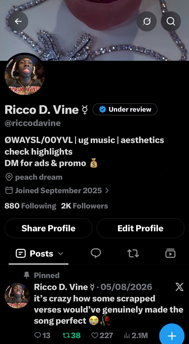 riccodavine's tweet photo. W 2k 🎉🖤
#NewProfilePic #mamaimadeit https://t.co/NZgoQmX5Hz