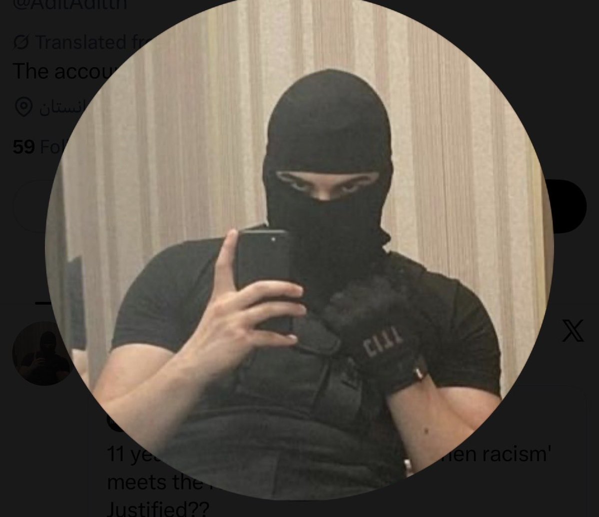 Allenny6k's tweet photo. @AdilAdilth @AliAlisoxe Faggot larp award https://t.co/FEko70chyA
