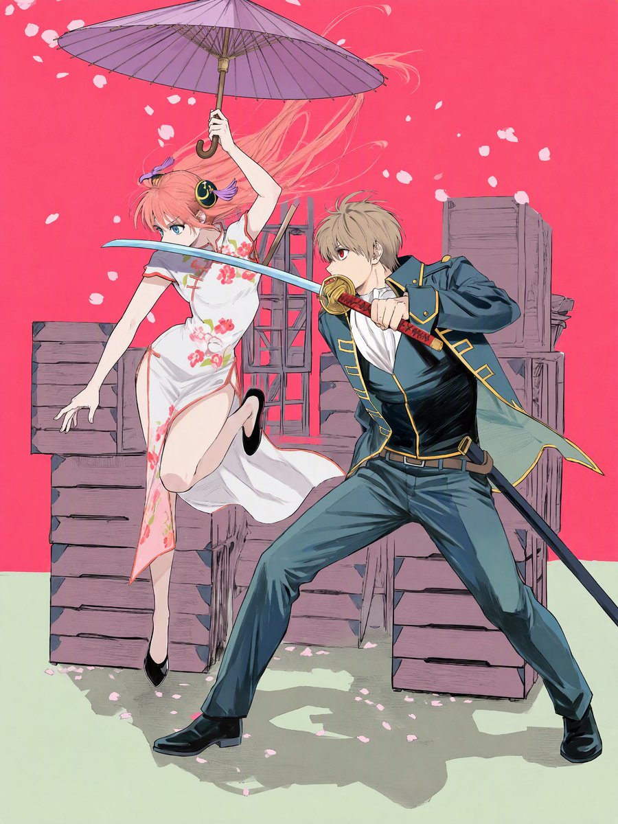 DelancyCooper's tweet photo. #沖神 #OkiKagu #Gintama https://t.co/KcQ5YD7K65