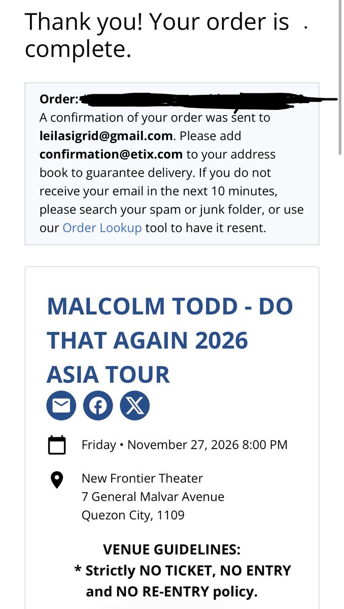 leilasigrid's tweet photo. wts lfb ph
 
1 Acoustic Experience - Malcolm Todd 
same price lang

rfs: needed 3 tix pero isa lang nakuha so hindi nalang manonood para walang mag away wahahaha https://t.co/M7gSsu1e6J