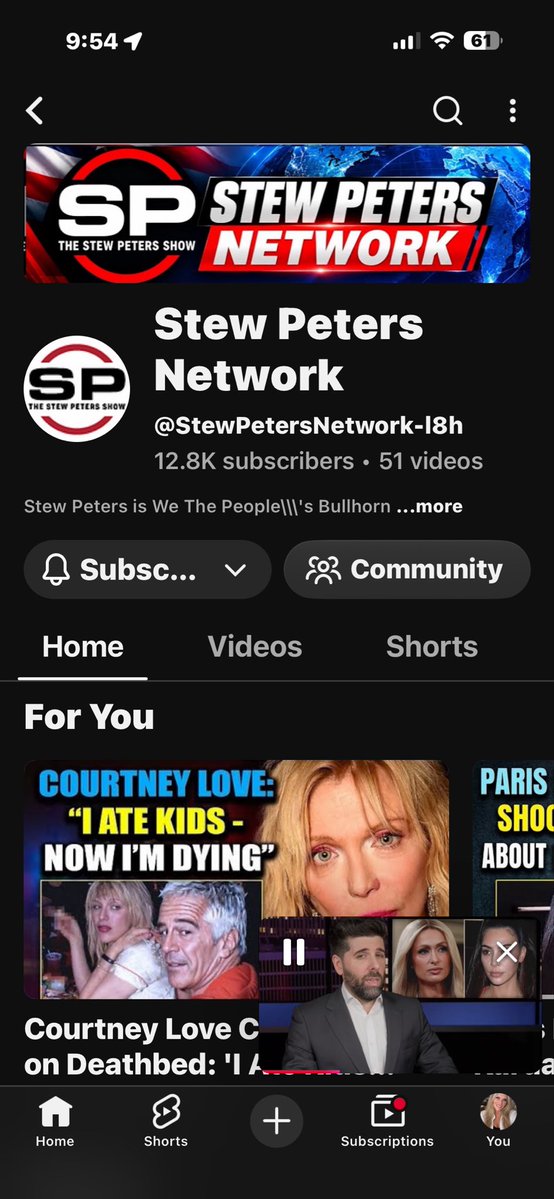 HotmessfromTx's tweet photo. @realstewpeters Stew I’m trying to DM you because there’s this dude on YouTube using your name putting out insane vids! Like crazy shit! https://t.co/xGgh3Paoo1