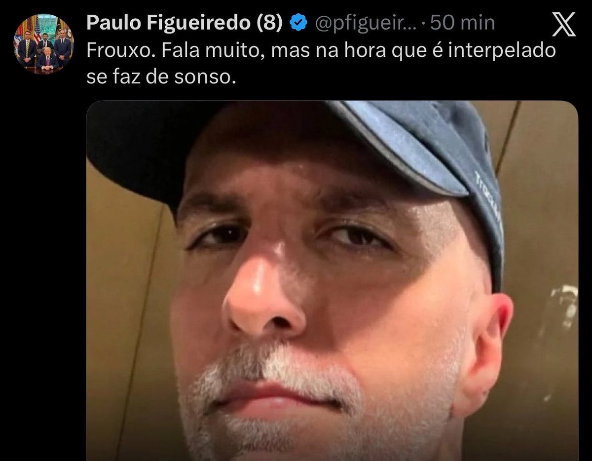 antoniotabet's tweet photo. Gente, peraí, que o FORAGIDO me chamou de “frouxo” aqui. Rapidão. https://t.co/CKmQFCylJO