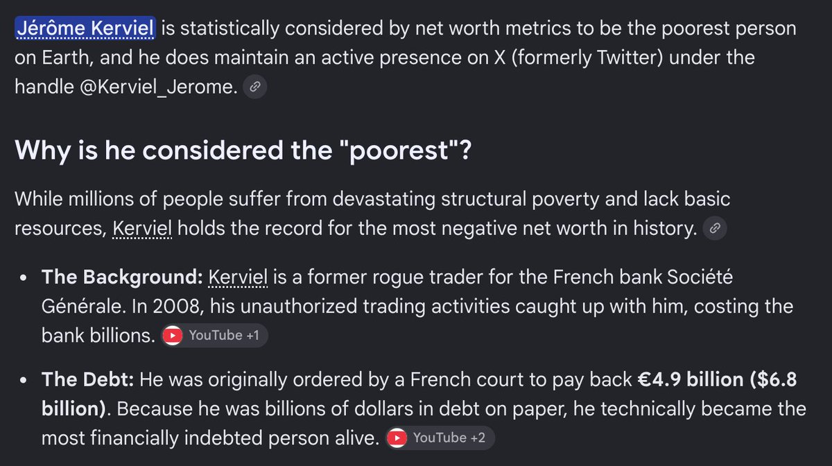 mcdevvin's tweet photo. I might have found the perfect coin for this meta. 

Jerome Kerviel is regarded as the poorest person on earth for losing $7 BILLION dollars trading. Literally search his name on google and you will see.

He has a twitter @kerviel_j hand he's super active on it so let's get this man back on his feet!

Video explaining the lore:
https://t.co/tADSoKZQOA

News article:
https://t.co/K7p2P3pUgm

OG and never been ran before.