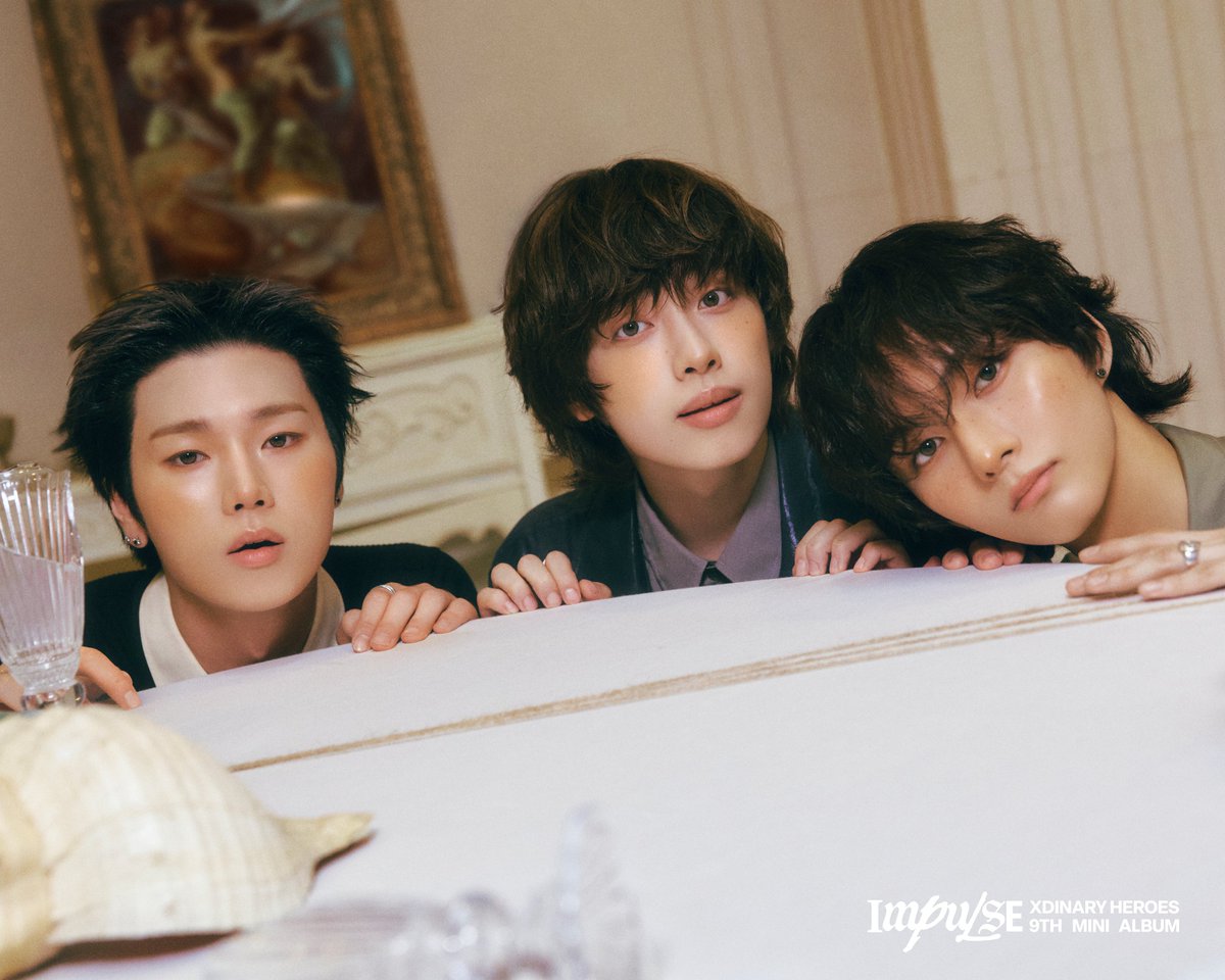 XH_official's tweet photo. Xdinary Heroes(엑스디너리 히어로즈)
9th Mini Album <IMPULSE>
Unit Teaser Image 1

2026.10.12 MON 6PM (KST)
🫀TITLE "Obsessed with Youth"

#XdinaryHeroes #엑스디너리히어로즈
#IMPULSE
#Obsessed_with_Youth
#WE_ARE_ALL_HEROES https://t.co/Th1krOa2an